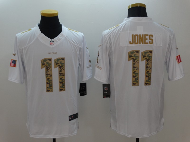 Men's Atlanta Falcons Julio Jones #11 White Alternate Jersey